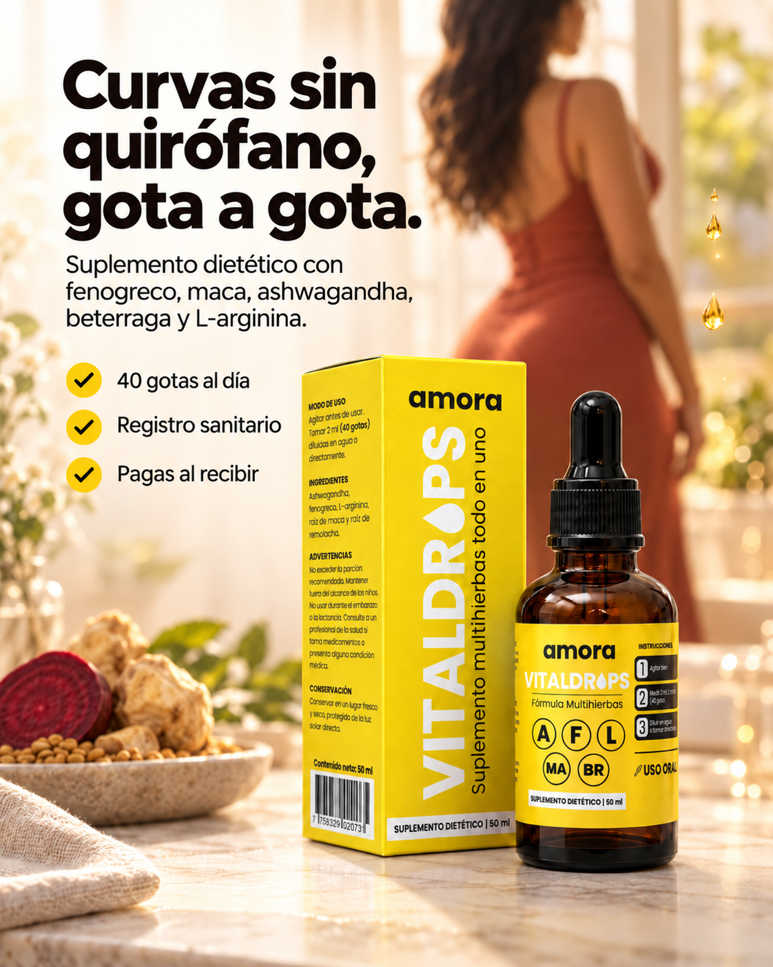 VITALDROPS amora suplemento dietético en gotas 50 ml